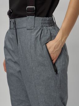 Горнолыжный костюм женский большого размера фиолетового цвета 02272-3F