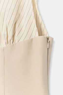 TOP HALTER COMBINADO BOTONES / Beige - Zara фото 9