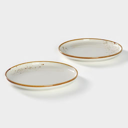 Набор тарелок десертных Magistro «Церера», 2 шт., d=18 см, фарфор, белые