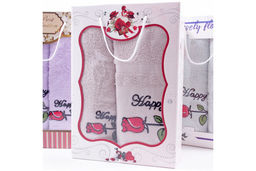 Набор полотенец махровых А7002 в коробке Б+Л - Наталья-текстиль фото 2