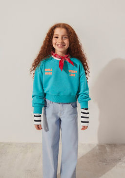 Smile More Bask?l? Yesil Sweatshirt