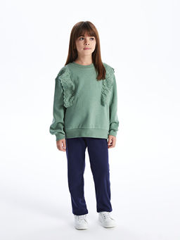 Bisiklet Yaka Fisto Detayl? Uzun Kollu K?z ?ocuk Sweatshirt - Waikiki фото 2