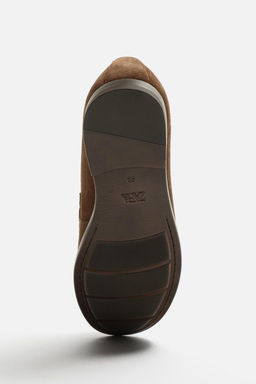 LEATHER LOAFERS WITH APPLIQUE - Zara фото 4