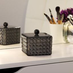 Органайзер для хранения Black Secret, с крышкой, 9,5 9,5 7 см, цвет чёрный - Simaland фото 2