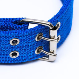 Ошейник четырехслойный, 64 х 4 см, ОШ 50-58 см, полиэстер, синий - Пижон фото 3