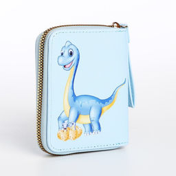 Кошелёк детский на молнии, голубой