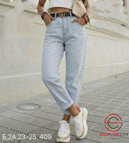 Джинсы с высокой посадкой