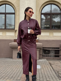 Юбка AURA 5076-164 бургунди