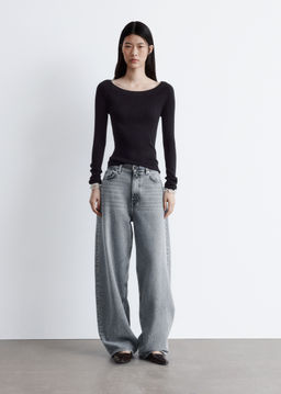 Top en punto de canal? con cuello barco - H&m фото 5