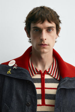 RIB DENIM JACKET HARRY LAMBERT FOR ZARA X DISNEY  фото 5