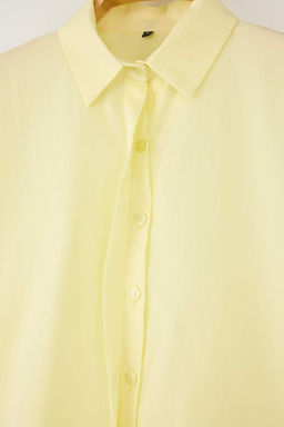 Beyaz Balon Kollu Gomlek TWOSS25GO00173 - Trendyolmilla фото 2