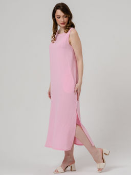 Женское платье муслин розовое 2319 (8)