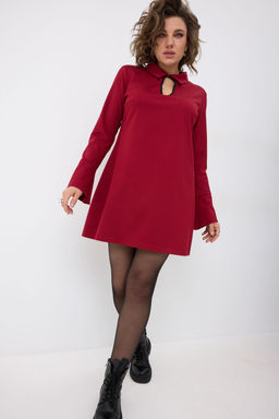 Платье BegiModa 1062 бордо  фото 3