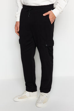 TRENDYOL MAN Siyah Oversize/Genis Kesim Kargo Cepli Jogger Esofman Alt? TMNAW24EA00016