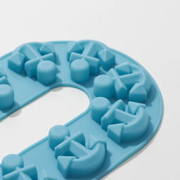 Цена за 2 шт. Форма для шоколада Доляна Якорь, силикон, 20.5?13.5?1 см, 10 ячеек, МИКС фото 2