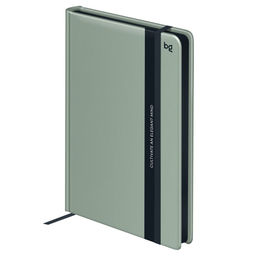 Ежедневник BG недатир. А5 136л. "Monochrome. Foliage" (DuA5_66882) зеленый, на резинке, soft-touch