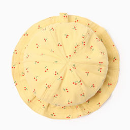 Панама детская MINAKU «Вишенка», размер 46, белая/жёлтая