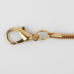 Цена за 2 шт. Цепочка для сумки, с карабинами, железная, 3 мм, 120 см, цвет золотой - Арт узор фото 2