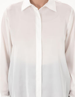 Ekru Comfort Fit Uzun Kollu G_mlek - Pierre cardin фото 6