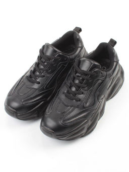 03-24F-31 BLACK Кроссовки женские (натуральная кожа) - Фабричный китай фото 3