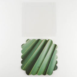 Цена за 5 шт. Коробка для печенья, кондитерская упаковка с пластиковой крышкой, «Эко», 18×18×3 см