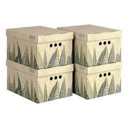 VAL GR-BC-3S Короба картонные, 25*33*18.5 см, набор 3 шт., GREEN, шт