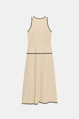 VESTIDO MIDI VIVOS CONTRASTE / Beige claro - Zara фото 9