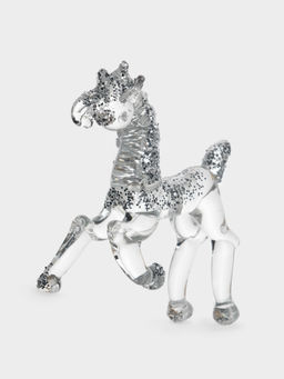 Статуэтка, 10х7 см, стекло, серебристая, Лошадка, Horse - Anna lafarg фото 2
