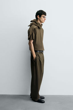 RELAXED FIT PLEATED TROUSERS - Zara фото 4