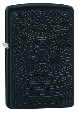 Зажигалка ZIPPO Черный мотив | Tone on Tone Design 29989