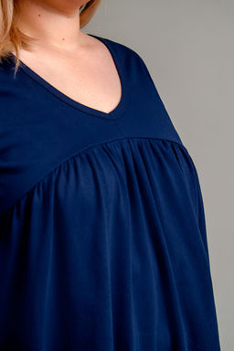 Арт. 9173 Пижама с брюками 50-60 (6 шт) Цвет:верх темно-синий, низ сине-белый - Калинка фото 9