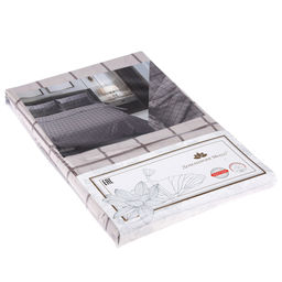 Пододеяльник на кнопках Евро Макси Таттерсол, серый 240х215см, поплин Комфорт 115г/м2, хлопок 100%, упаковка классическая ПВХ 28х41см, Домашняя мода (Россия)  фото 2