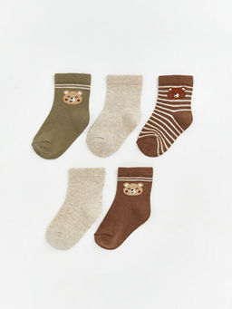 Desenli Erkek Bebek Soket ?orap 5li