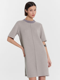 Платье женское серое средне -серый меланж 4425-В 152660