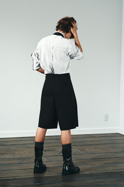 POPLIN SHIRT WITH TIE - Zara фото 5