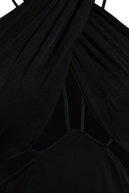 TRENDYOLMILLA Siyah Cut Out/Pencere Detayl? Orme Elbise TPRSS25EL00020  фото 8