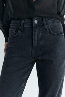 ZW COLLECTION RELAXED SLIM FIT MID-RISE JEANS - Zara фото 13