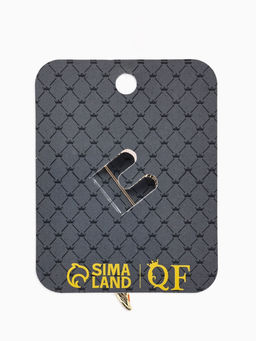 Брошь «Лист» кленовый осенний, цвет оранжевый в золоте