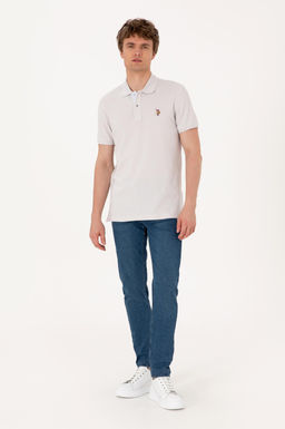Erkek Slim Fit Polo Yaka A__k Gri Basic Ti__rt Sepette S_rpriz _ndirim - U.s. polo assn фото 4