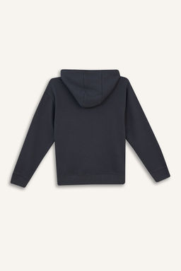 Basic D_z Kap__onlu Okul Sweatshirt Erkek _ocuk - Defacto фото 9