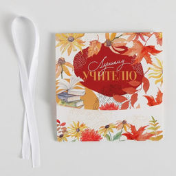 Цена за 3 шт. Коробка подарочная складная, упаковка, «Учителю», 16.5×12×5 см