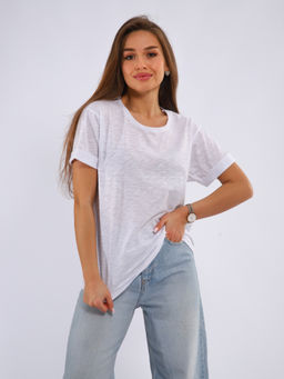 Футболка-паутинка женская 6-206д (белый)