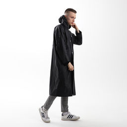 Дождевик взрослый плащ «ДождеWEEK», размер 42-48, 60×110 см, чёрный