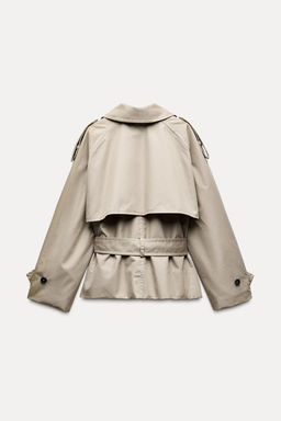 ZW COLLECTION SHORT TRENCH COAT - Zara фото 8