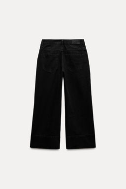 Z1975 WIDE-LEG HIGH-WAIST CROPPED JEANS - Zara фото 7