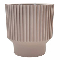 Горшок для цветов пластмассовый "Аркада" 2,85л, д17см, h15,5см, со вставкой, фраппе (Россия)