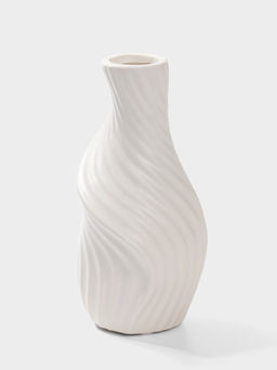 Ваза Пласидо, 18?8 см, керамика, белая