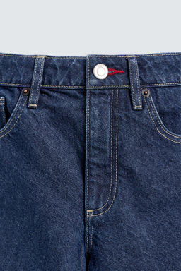 EMBROIDERED DENIM MIDI BERMUDA SHORTS HARRY LAMBERT FOR ZARA X DISNEY  фото 3