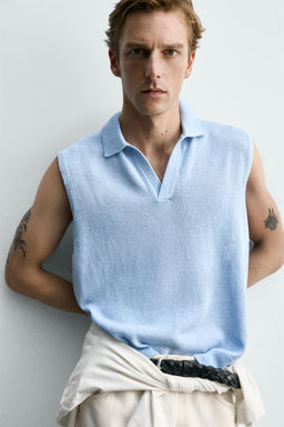 CAMISA PUNTO RELAXED FIT / Beige claro - Zara фото 15