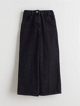 Beli Ayarlanabilir K?z ?ocuk Jean Pantolon